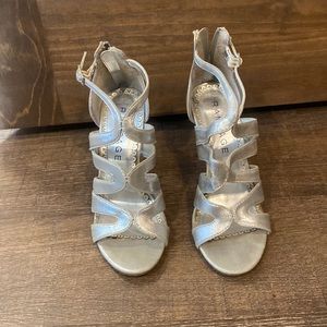 Size 6 silver high heals